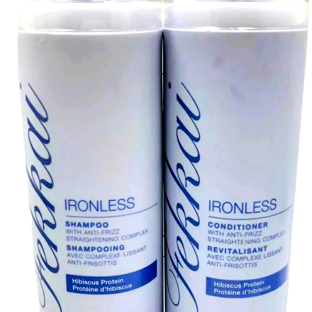 🌺 FEKKAI Advanced Silky Straight Ironless Hibiscus Shampoo & Conditioner 8oz 🌺